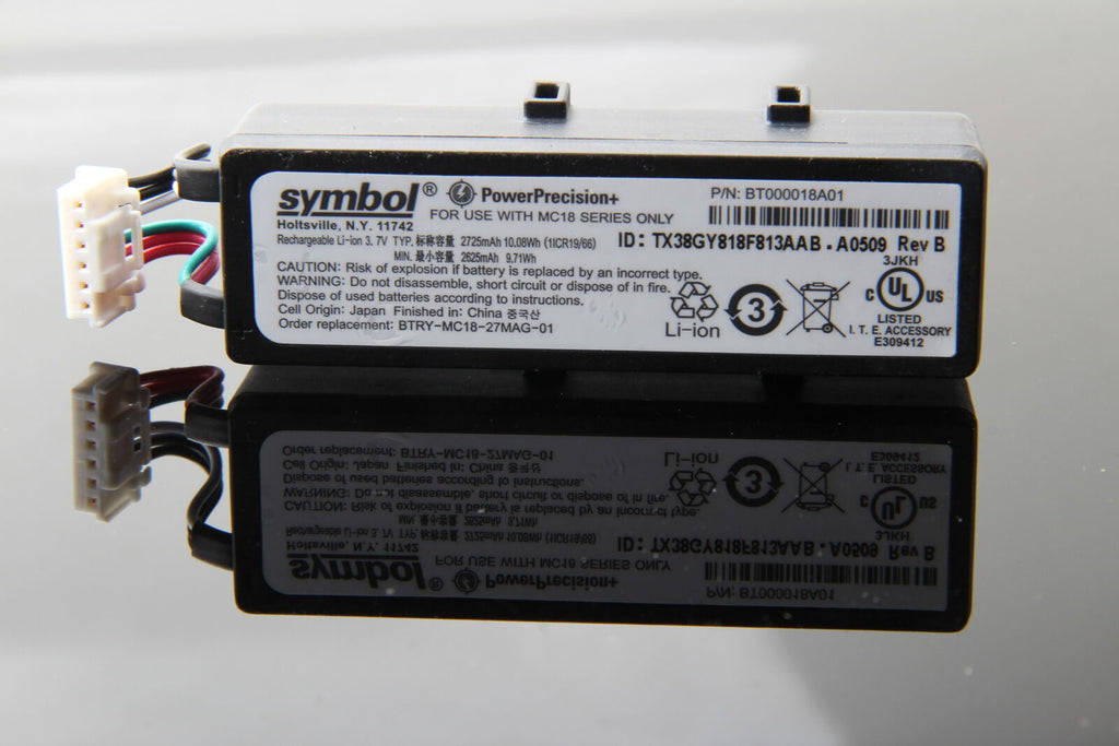 2pcs BTRY-MC18-27MAG Battery For ZEBRA MC18 MC18N0 2725mAh