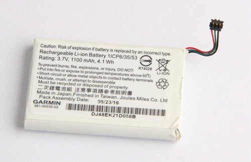 BATTERY For GARMIN 361-00035-03 Nuvi 2555LMT 2555LT 2475LT 2455LMT 1100 mAh