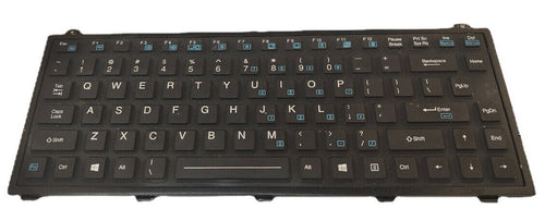 Rubber Keyboard For Getac V110 V200 Backlit Emissive US Layout Laptop Notebook