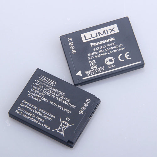 2x DMW-BCH7E Replacement Battery for Panasonic Lumix DMC-FP1 FP2 FP3 TS10
