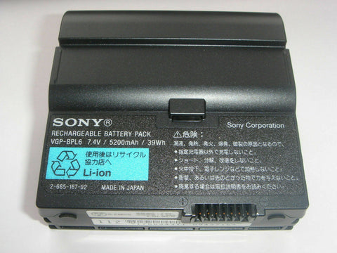 Battery ORIGINAL SONY VAIO VGP-BPL6 GENUINE original battery ACCU