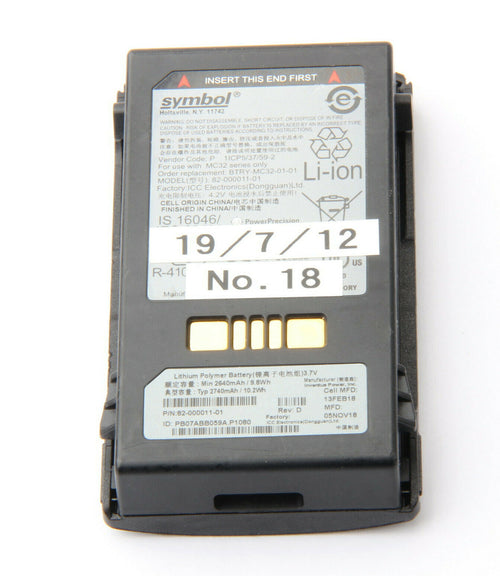 New MC32 Symbol Motorola Zebra Battery BTRY-MC32-01-01 82-000011-01