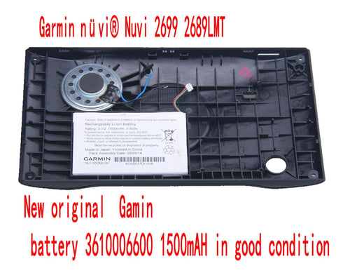 New Garmin nüvi Nuvi 2699LMTHD 2689LMT Battery 3610006600 1500mAH Backcase